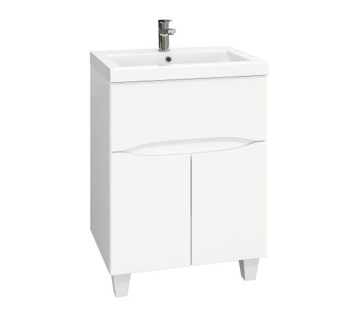 Тумба под раковину Onika Стрим 106154 60х40 напольная цвет белый