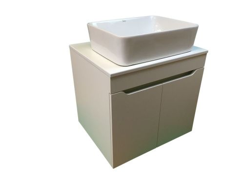 Тумба с раковиной Sintesi STL.W7019_SIN-LVB-APP-401 60х60 подвесная цвет белый - фото 3