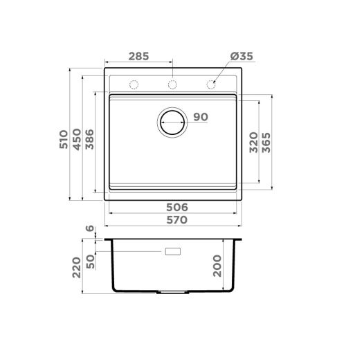 Кухонная мойка Omoikiri Kitagawa 57 4993319 55х50 цвет зеленый - фото 2