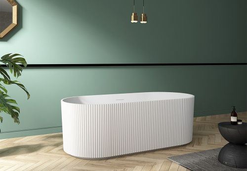 Ванна акриловая Abber AB9325-1.7 170х80 отдельностоящая овальная с каркасом - фото 2