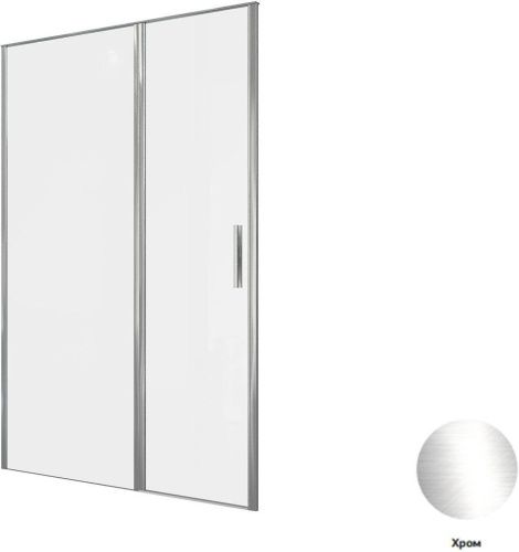 Душевая дверь Allen Brau Priority 3.31034.00 140х200 стекло прозрачное профиль хром - фото 5