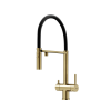 Смеситель для кухни Sancos Imola SC4010BGbh на мойку черный/золото