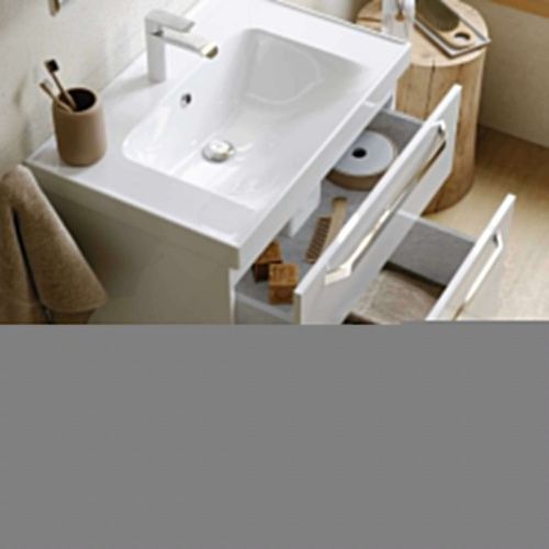 Тумба с раковиной Alavann Paris ALV0987000 80х50 подвесная цвет белый - фото 2