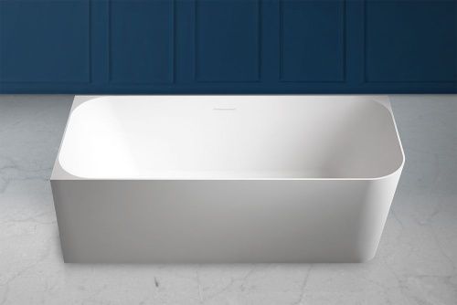 Ванна из искусственного камня Abber Stein AS9621-1.7 L 170х75 пристенная асимметричная с ножками - фото 4