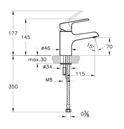 Комплект смесителей Vitra AXE S A49152EXP хром - фото 4