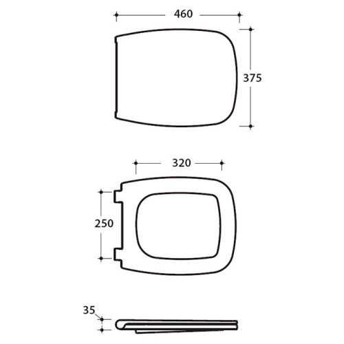 Крышка сиденье для унитаза Globo Relais RE020BI bi/cr - фото 2