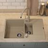 Кухонная мойка Uperwood Quartz Premium UPD-05 3910202117 80х50 цвет бежевый поверхность матовая