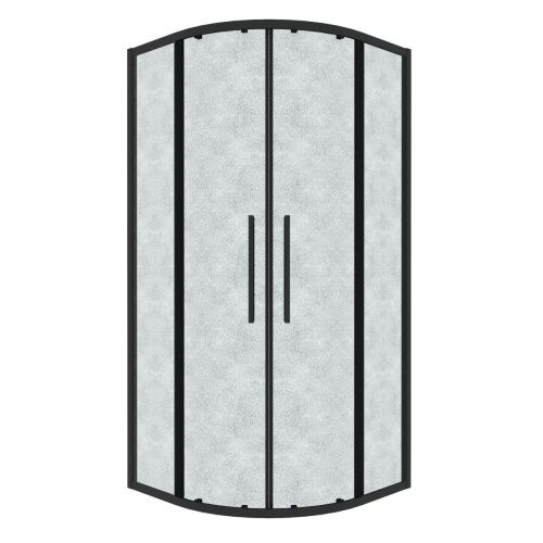 Душевой уголок Grossman Cosmo 301.K33.02.1010.21.02 100х100 стекло текстурное профиль черный без поддона