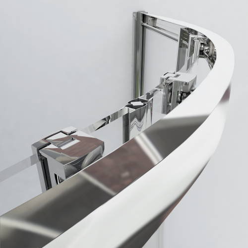 Душевой уголок Vincea Garda VSQ-1G900CLB 90х90 стекло прозрачное профиль черный без поддона - фото 5