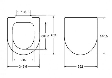 Крышка сиденье для унитаза Roca Debba 7801B2200B