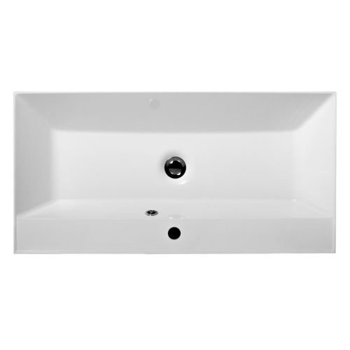 Раковина из искусственного камня BelBagno BB900/450-LV-MR-AST 90х50 накладная цвет белый 1 отверстие под смеситель - фото 3