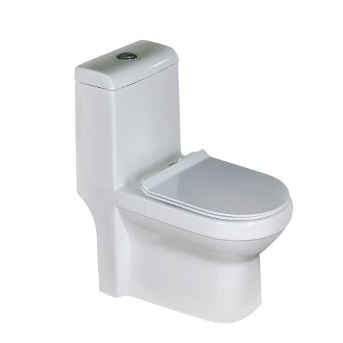 Унитаз напольный с бачком Melana 2806D-805 белый с сиденьем микролифт безободковый душевой смыв - фото 4