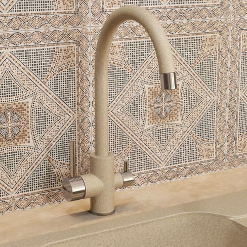 Смеситель для кухни Uperwood Quartz UPD-Q-01-02 UPD-Q-01-02 на мойку бежевый - фото 4