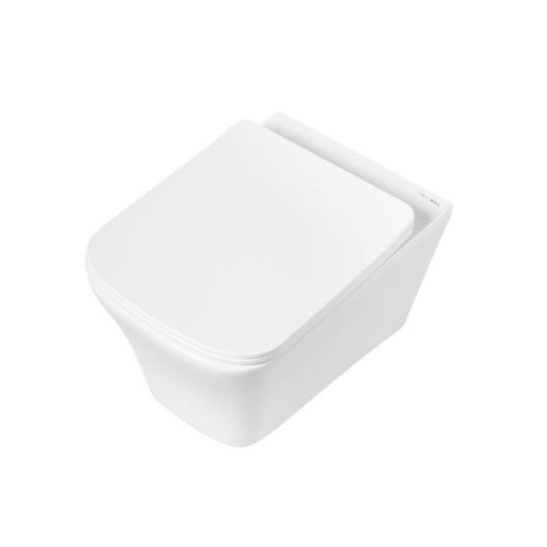 Унитаз подвесной Art&Max Platino AM9321CHR/SC белый с сиденьем микролифт каскадный смыв - фото 4