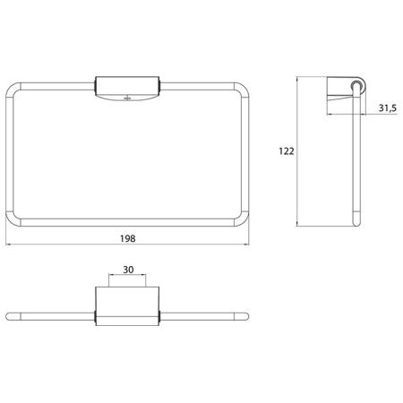 Полотенцедержатель Emco Flow 2755 001 00