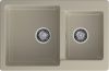 Кухонная мойка Granfest Practik P-780K топаз 80х50 цвет серый поверхность матовая