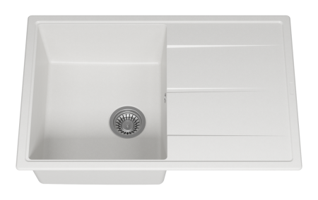 Кухонная мойка Misty Linkor LIN-78х51-03 80х50 цвет белый поверхность матовая