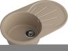 Кухонная мойка Granfest Rondo R-750L песочный 75х45 цвет бежевый поверхность матовая