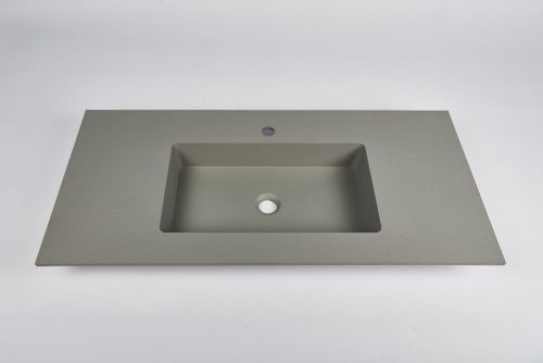 Тумба с раковиной Inda Piccadilly INDA Piccadilly 80RC Cemento 80х50 подвесная цвет коричневый - фото 2