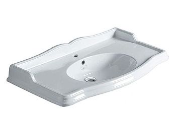 Раковина из сантехнического фаянса Simas AR 874 bia 1 hole 110х60 подвесная цвет белый