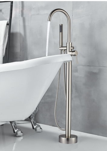 Смеситель BOCH MANN BRAIES Brush nickel BM8922 напольный никель - фото 5