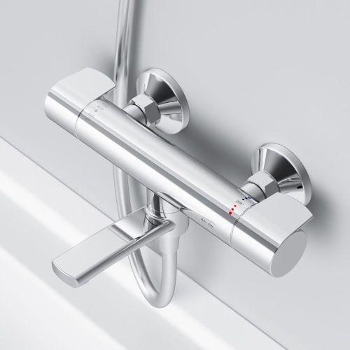 Смеситель для ванны и душа Am.Pm X-Joy F85A50000 настенный хром с термостатом - фото 4