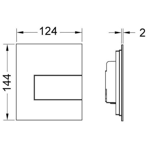 Клавиша смыва механическая Tece TECEsquare 9242814 цвет белый - фото 2
