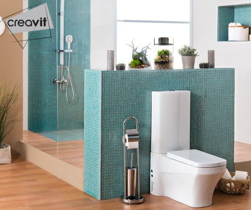 Чаша унитаза напольная Creavit Sorti SR310-00CB00E-0000 цвет белый без бачка с сиденьем микролифт душевой смыв - фото 3