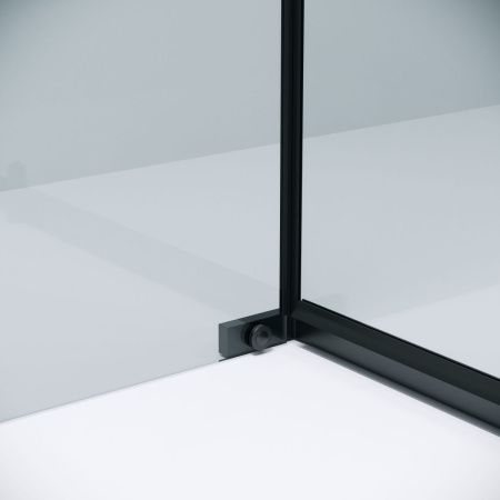 Душевая перегородка Grossman Pragma 200.K33.03.80.21.00 80х195 стекло прозрачное профиль черный