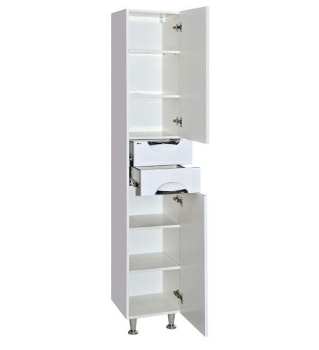 Шкаф-пенал Misty Орхидея П-Жас05035-011П 40х190 напольный цвет белый - фото 4