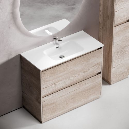 Тумба под раковину Sancos Libra Floor LB100FEG 100х50 напольная цвет коричневый - фото 4