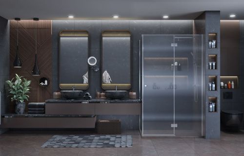 Душевой уголок Ambassador Diamond 12011108R 120х90 стекло прозрачное профиль хром без поддона - фото 4