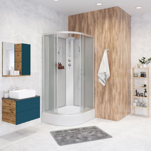 Душевая кабина Niagara Classic 330844RBKT 100х80 асимметричная без крыши ориентация правая - фото 3