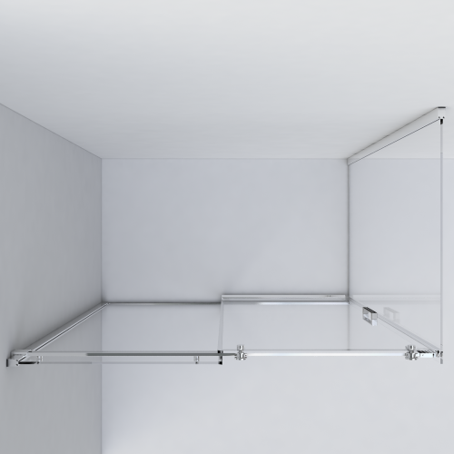 Душевой уголок Vincea Como VSR-1C8012CL 120х80 стекло прозрачное профиль хром без поддона - фото 5