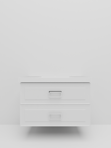 Тумба с раковиной La Fenice Cubo TWIN NFNC-01-CUB-B-100-2-2-100 100х50 подвесная цвет белый - фото 3