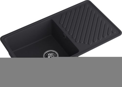 Кухонная мойка Granfest Quarz 53 черный 85х50 цвет черный поверхность матовая - фото 2