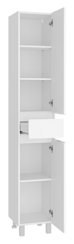 Шкаф-пенал Misty Алиса Э-Али0501-01П 40х190 напольный цвет белый - фото 4