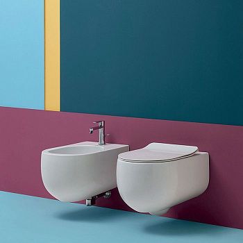 Биде подвесное Kerasan Flo 312330 цвет белый