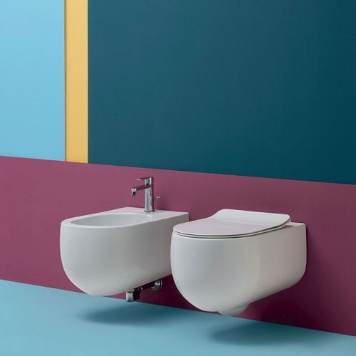 Биде подвесное Kerasan Flo 312330 цвет белый