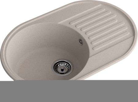 Кухонная мойка Granfest Quarz 18 песочный 75х50 цвет бежевый поверхность матовая