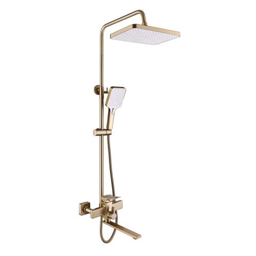 Душевая стойка Shevanik S6136G настенная цвет золото - фото 2