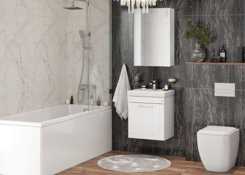 Зеркало-шкаф Onika Венеция 205843 60х70 подвесной цвет белый - фото 2