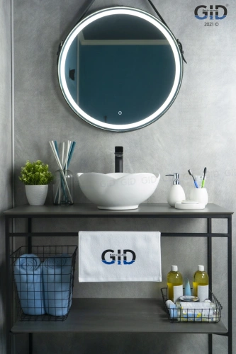 Раковина керамическая Gid Esfera 51162 40х40 накладная цвет белый без отверстий под смеситель - фото 3