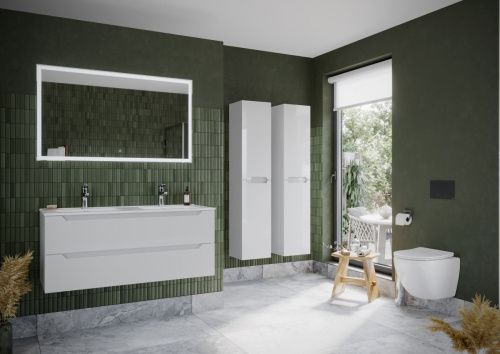 Тумба под раковину Sancos Norma 2.0 NR2.0120-2W 120х50 подвесная цвет белый - фото 3