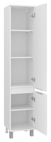 Шкаф-пенал Brevita Enfida ENF-05035-010P 40х170 подвесной цвет белый - фото 4