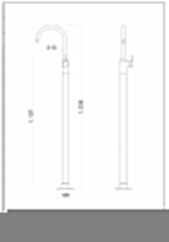 Смеситель Fiore Xenon 44NN5142 напольный черный - фото 2