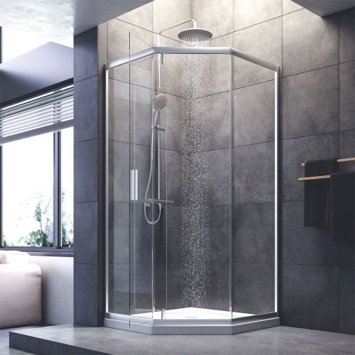 Душевой уголок Am.Pm Gem W90G-405-090MT 90х90 стекло прозрачное профиль хром без поддона - фото 3