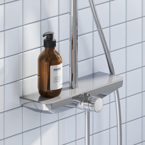 Душевая стойка Damixa Merkur 940730000 настенная цвет хром - фото 5