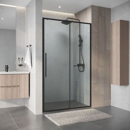 Душевая дверь Niagara Nova NG-34-11AGR 110х195 стекло прозрачное профиль графит