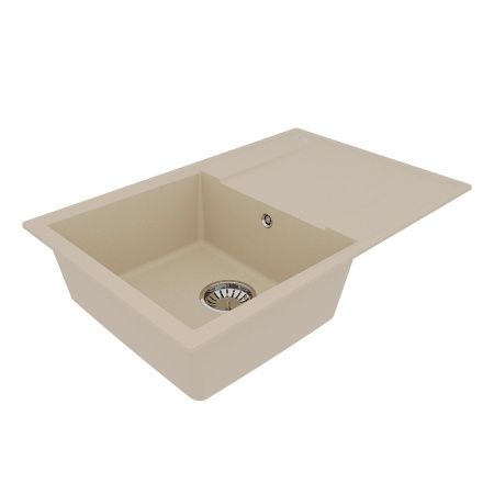 Кухонная мойка LeMark Imandra 760 9910026 75х50 цвет бежевый поверхность матовая
